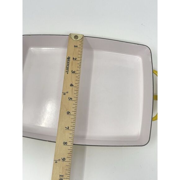 Dansk Vintage Kobenstyle IHQ Yellow Sungold Enamel Baker Casserole France 11x8” - Picture 3 of 9
